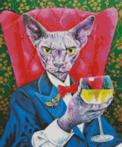 Classy Sphynx Diamond Painting