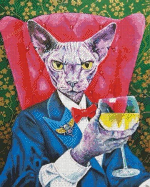 Classy Sphynx Diamond Painting