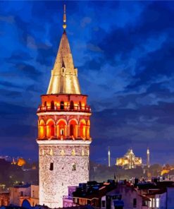 Galata Tower Diamond Painting