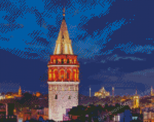 Galata Tower Diamond Painting