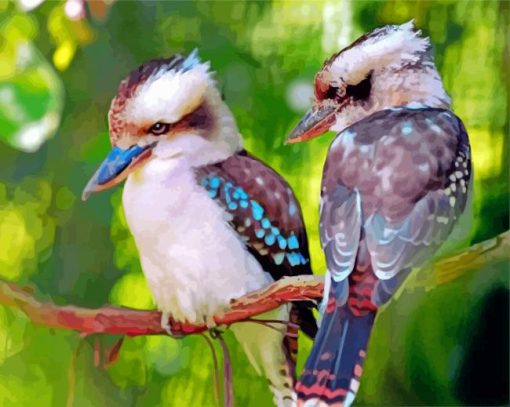 Kookaburras Birds Diamond Painting