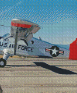 Military Beaver Airplane Diamond Painting