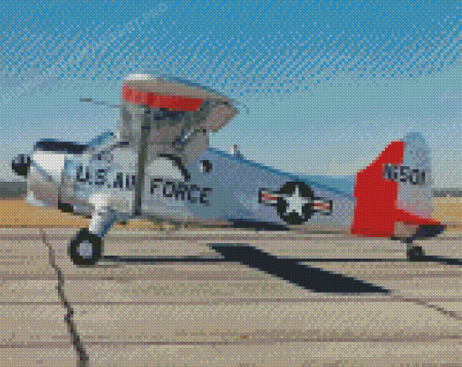 Military Beaver Airplane Diamond Painting