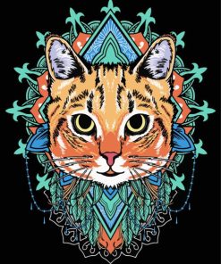 Cat Mandala Diamond Painting