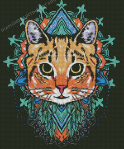 Cat Mandala Diamond Painting