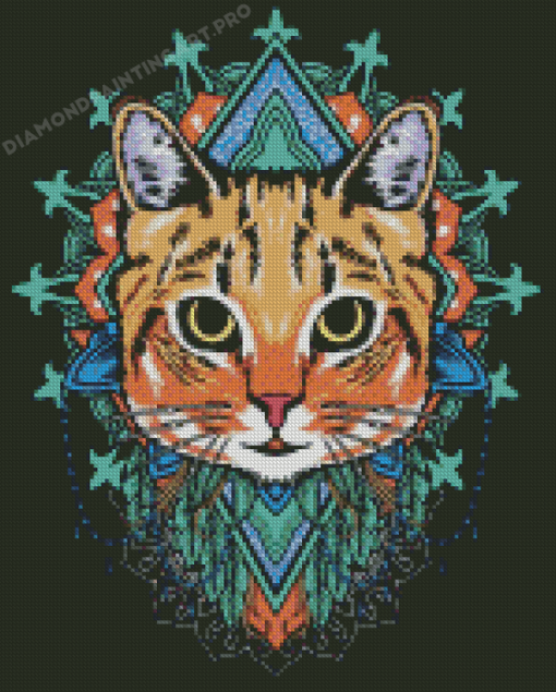 Cat Mandala Diamond Painting