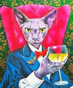 Classy Sphynx Diamond Painting