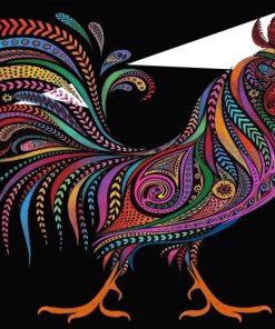 Colorful Mandala Chicken Diamond Painting