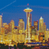 Seattle Space Needle Tower Diamond Painting