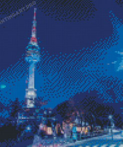 Seoul Tower Namsan Diamond Painting