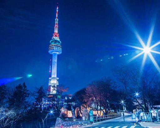 Seoul Tower Namsan Diamond Painting