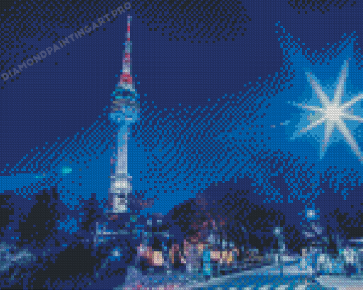 Seoul Tower Namsan Diamond Painting