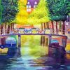 Amsterdam Canal Bikes Diamond Painting