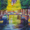 Amsterdam Canal Bikes Diamond Painting