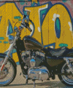 Black Harley Davidson Diamond Painting