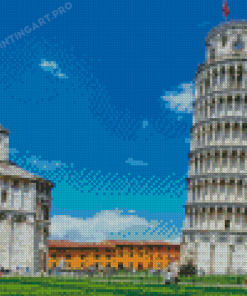 Leaning Tower Of Pisa Diamond Painting