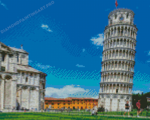 Leaning Tower Of Pisa Diamond Painting