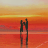 Romantic Couple Silhouette Diamond Painting