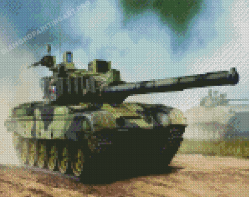 Military Battle Tank Diamond Painting