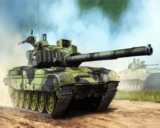 Military Battle Tank Diamond Painting