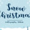 Snow Christmas Calligraphy Diamond Painting