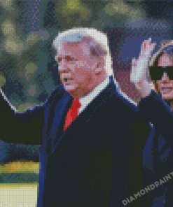 Trump And His Wife Diamond Painting