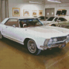 White 63 Riviera Muscle Car Diamond Painting