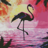 Flamingo Silhouette Diamond Painting