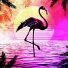 Flamingo Silhouette Diamond Painting