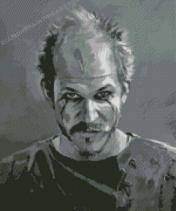 Black And White Floki Diamond Painting