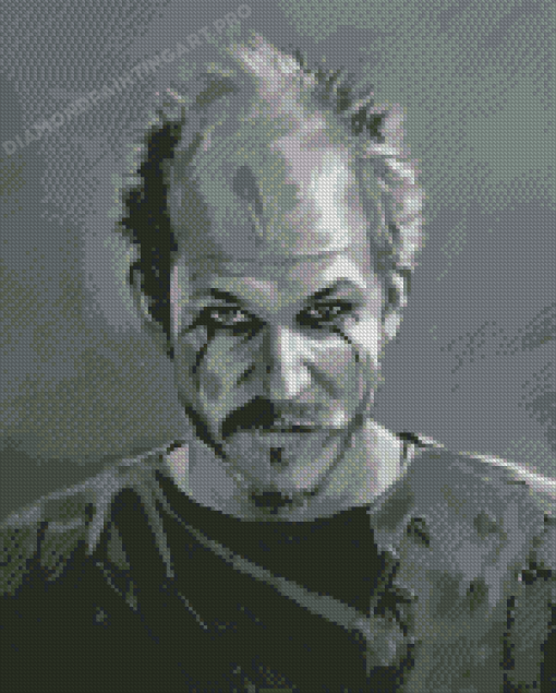 Black And White Floki Diamond Painting