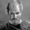 Black And White Floki Diamond Painting