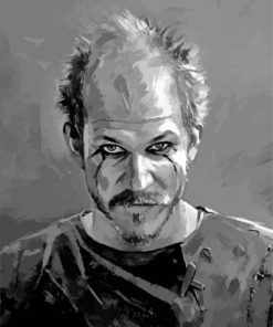 Black And White Floki Diamond Painting