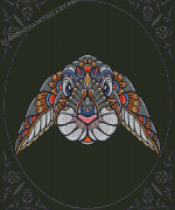 Colorful Rabbit Head Mandala Diamond Painting