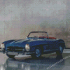 Iconic Blue Mercedes Roadster Diamond Painting