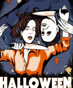 Laurie Strode And Michael Myers Diamond Painting