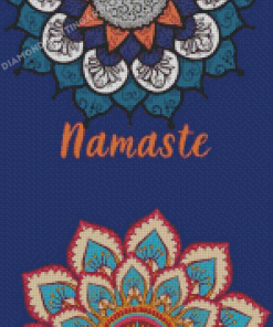 Mandala Namaste Flowers Diamond Painting