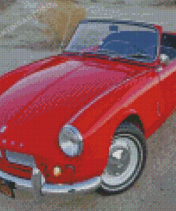 Red Triumph Sport Car Diamond Painting