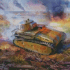 German Tank Diamond Painting