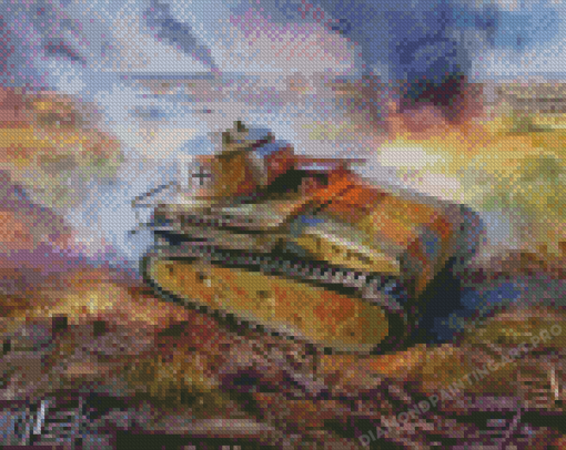 German Tank Diamond Painting