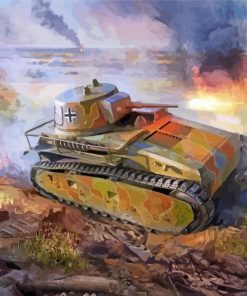 German Tank Diamond Painting