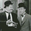 White Laurel And Hardy Diamond Painting