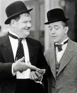 White Laurel And Hardy Diamond Painting