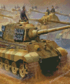 Military German Tiger Tank Diamond Painting