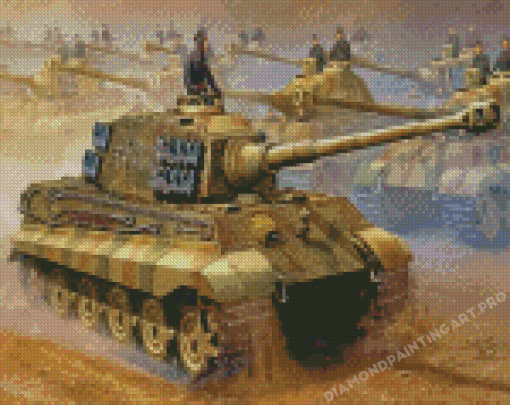 Military German Tiger Tank Diamond Painting