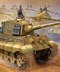 Military German Tiger Tank Diamond Painting