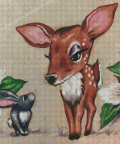 Deer And Rabbit diamond painting