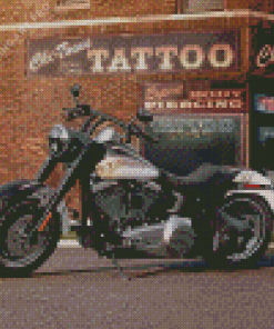 Black Harley Davidson Diamond Painting